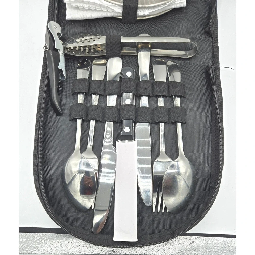 Compact 2-Person‎ Portable Camping Cutlery & Mess Kit